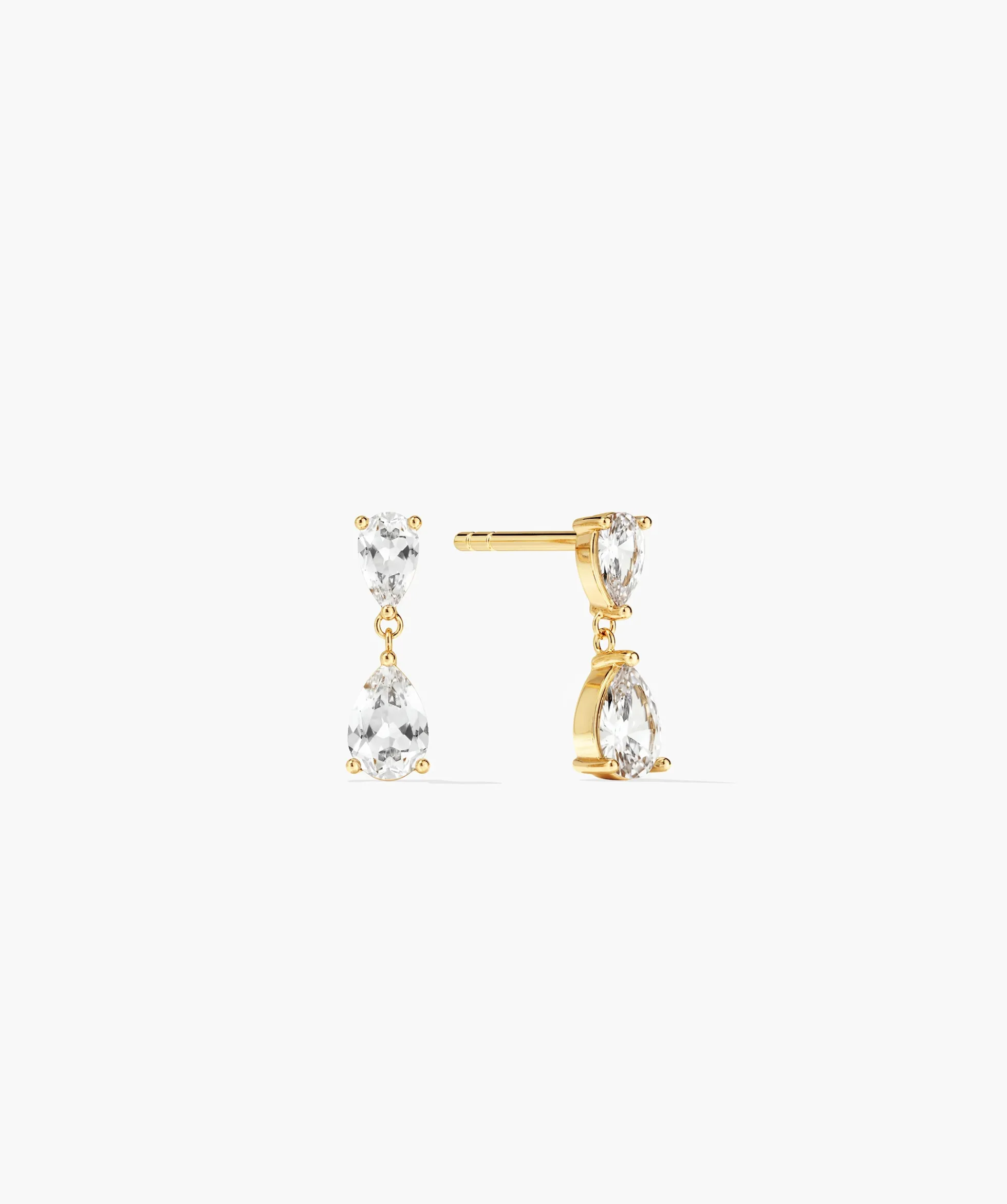 Ada Double Pear Drop Earrings