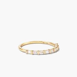 Baguette Diamond Half Eternity Band