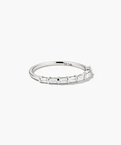 Baguette Diamond Half Eternity Band