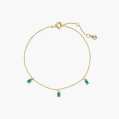 Baguette Gemstone Bracelet