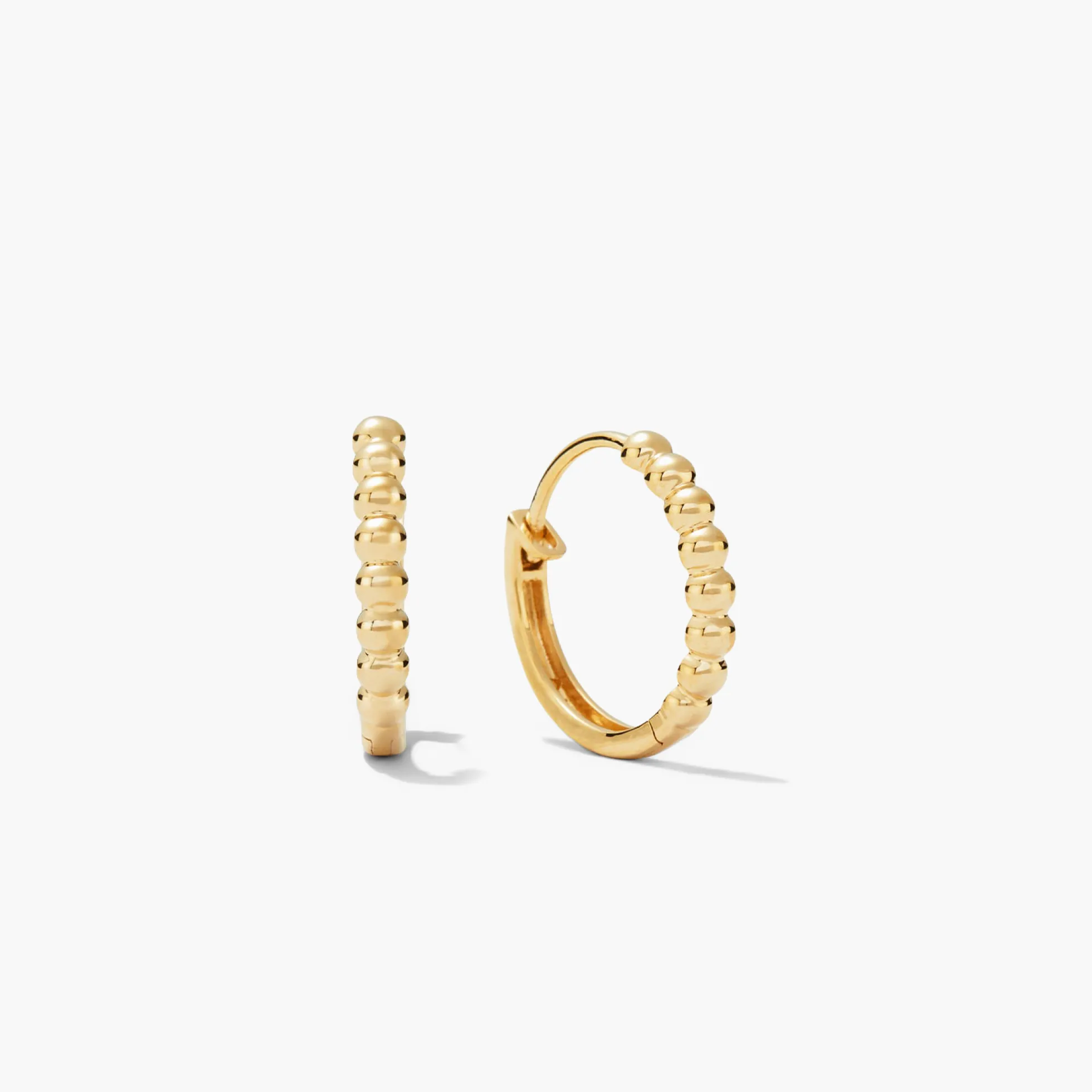 Beaded Small Hoops