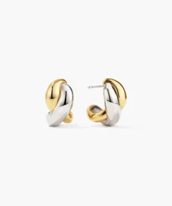 Brioche Mixed Metal Hoops