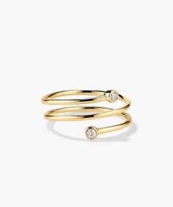 Diamond Coil Ring