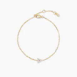 Diamond Letter Bracelet
