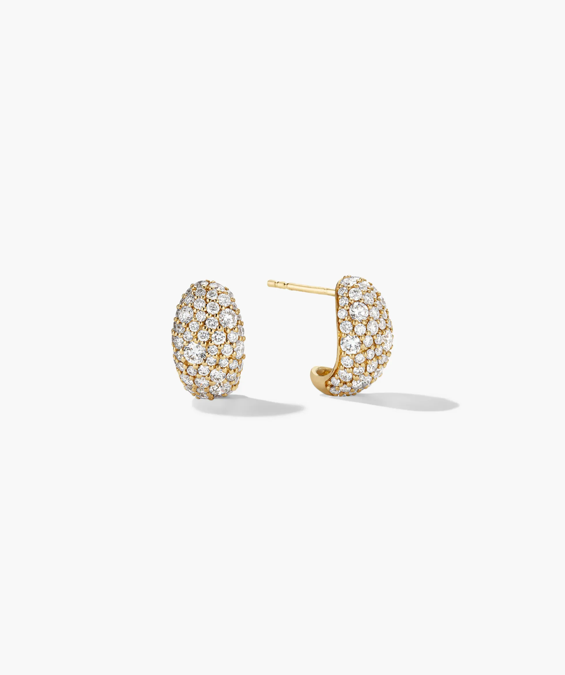 Dôme Pavé Lab Grown Diamond Huggies