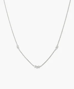 Floating Lab Grown Sapphire Necklace