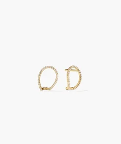 Interconnected Loop Pavé Diamond Studs