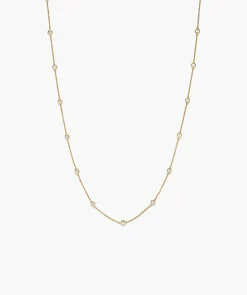 Lab Grown Sapphire Orbit Necklace