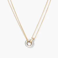 Linked Two-Tone Necklace