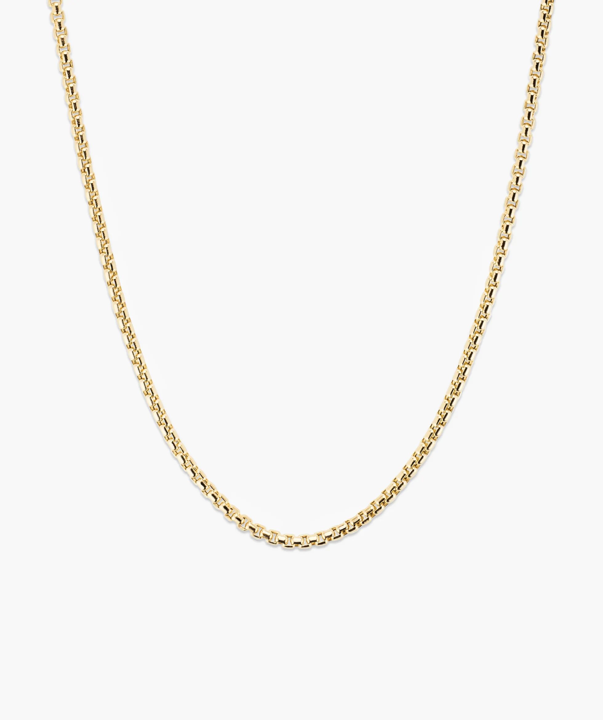 2.5mm Round Box Chain Necklace