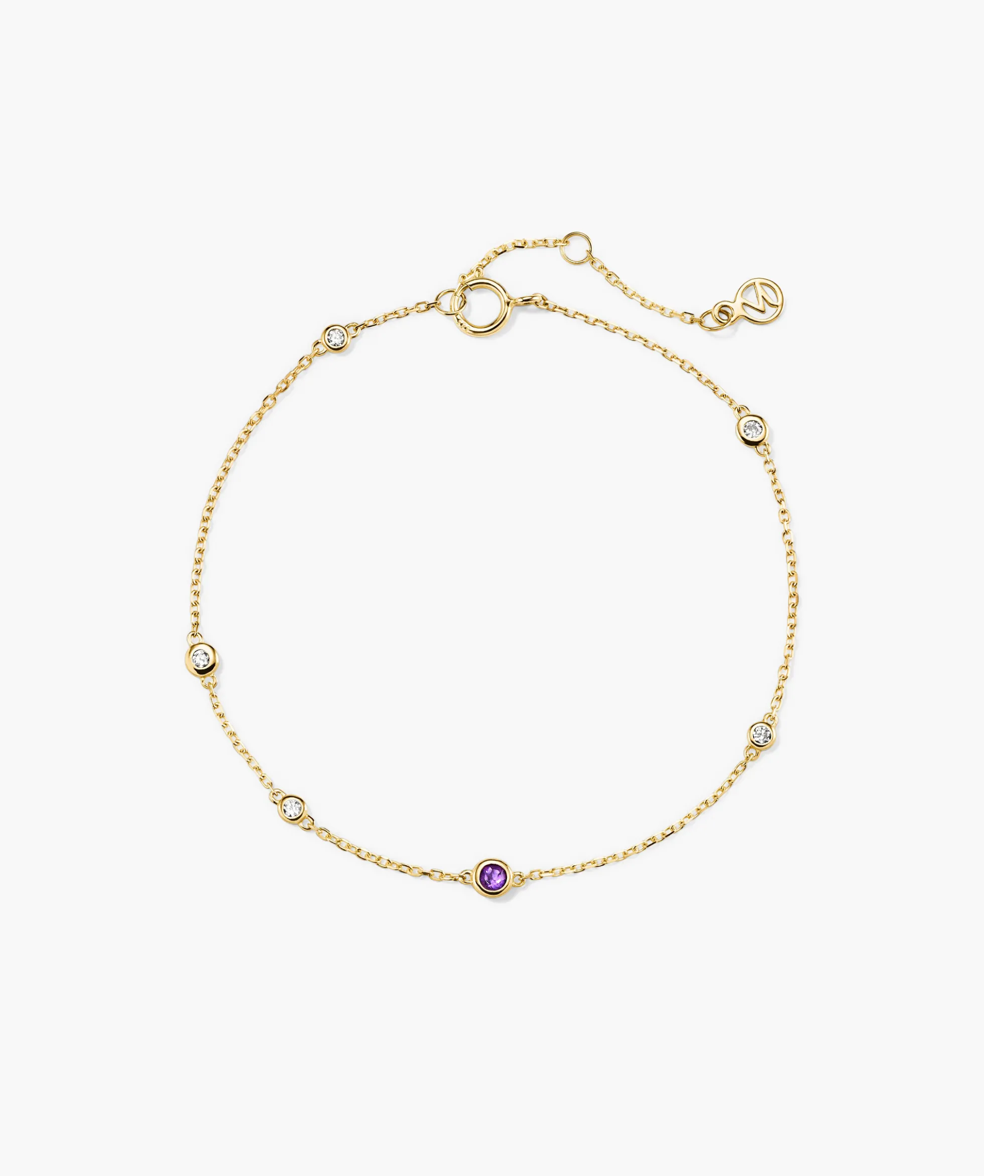 Multi Gemstone Station Bracelet