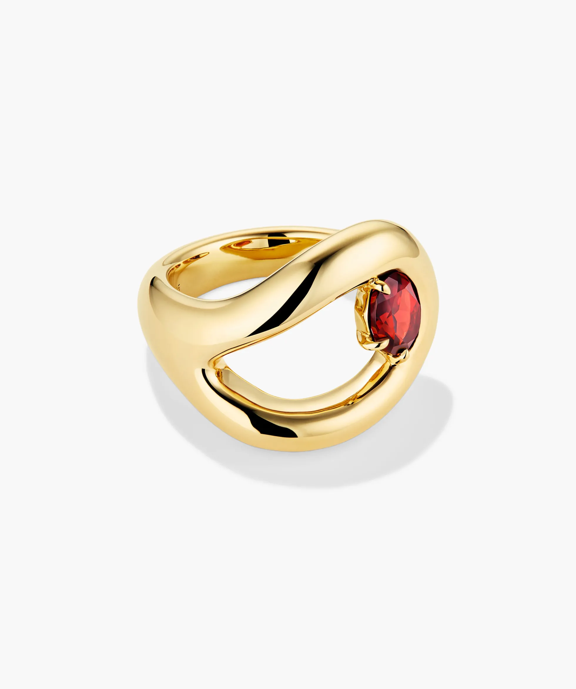 Organic Dôme Curve Gemstone Ring