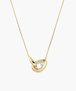 Organic Dôme Curve Gemstone Necklace