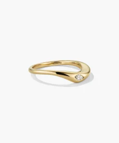 Organic Dôme Thin Marquise Cut Nesting Ring