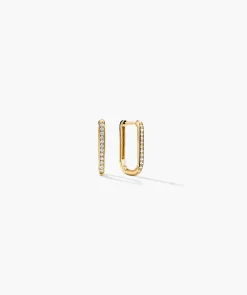 Pavé Diamond Small U Hoops