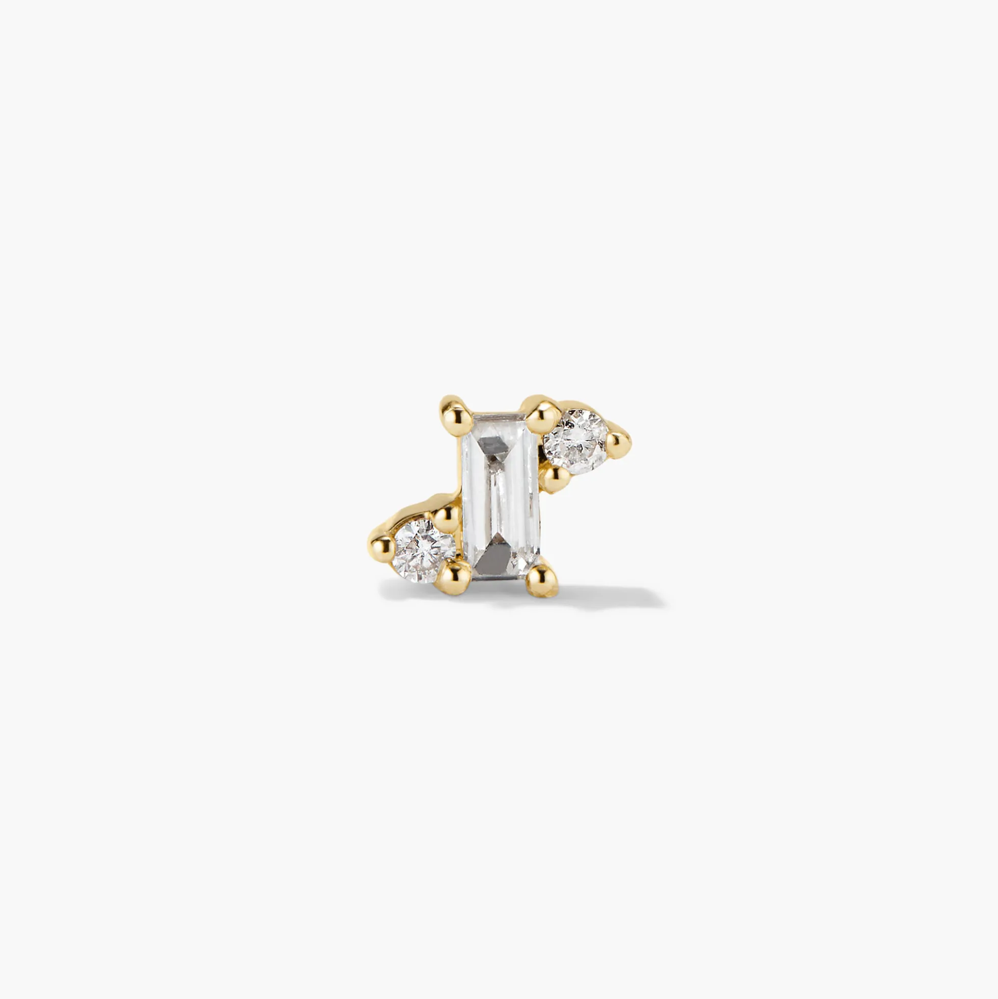 Piercing Studio - Diamond Trio Flat Back Studs