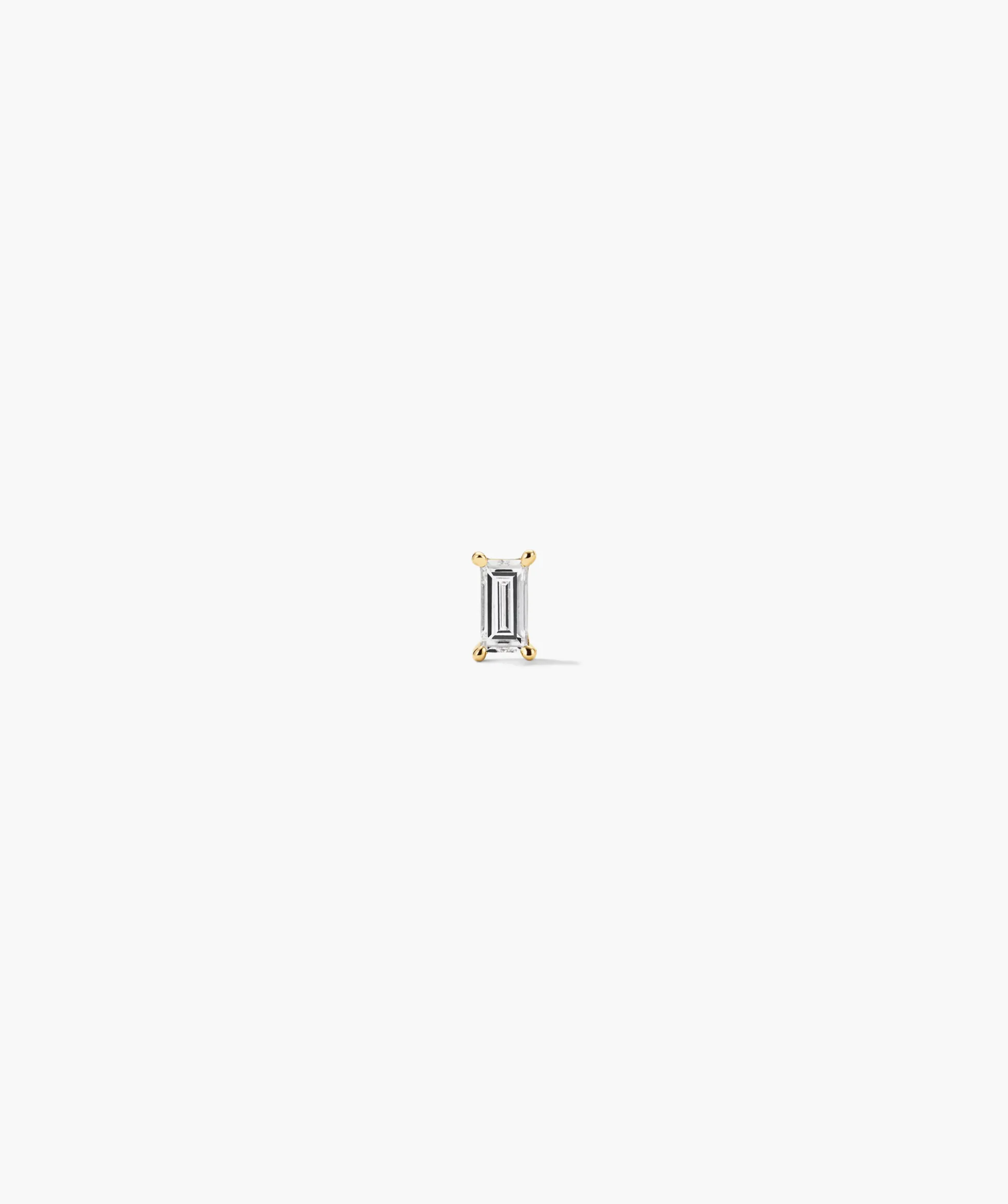 Single Mini Baguette Stud