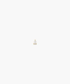 Single Pear Diamond Stud