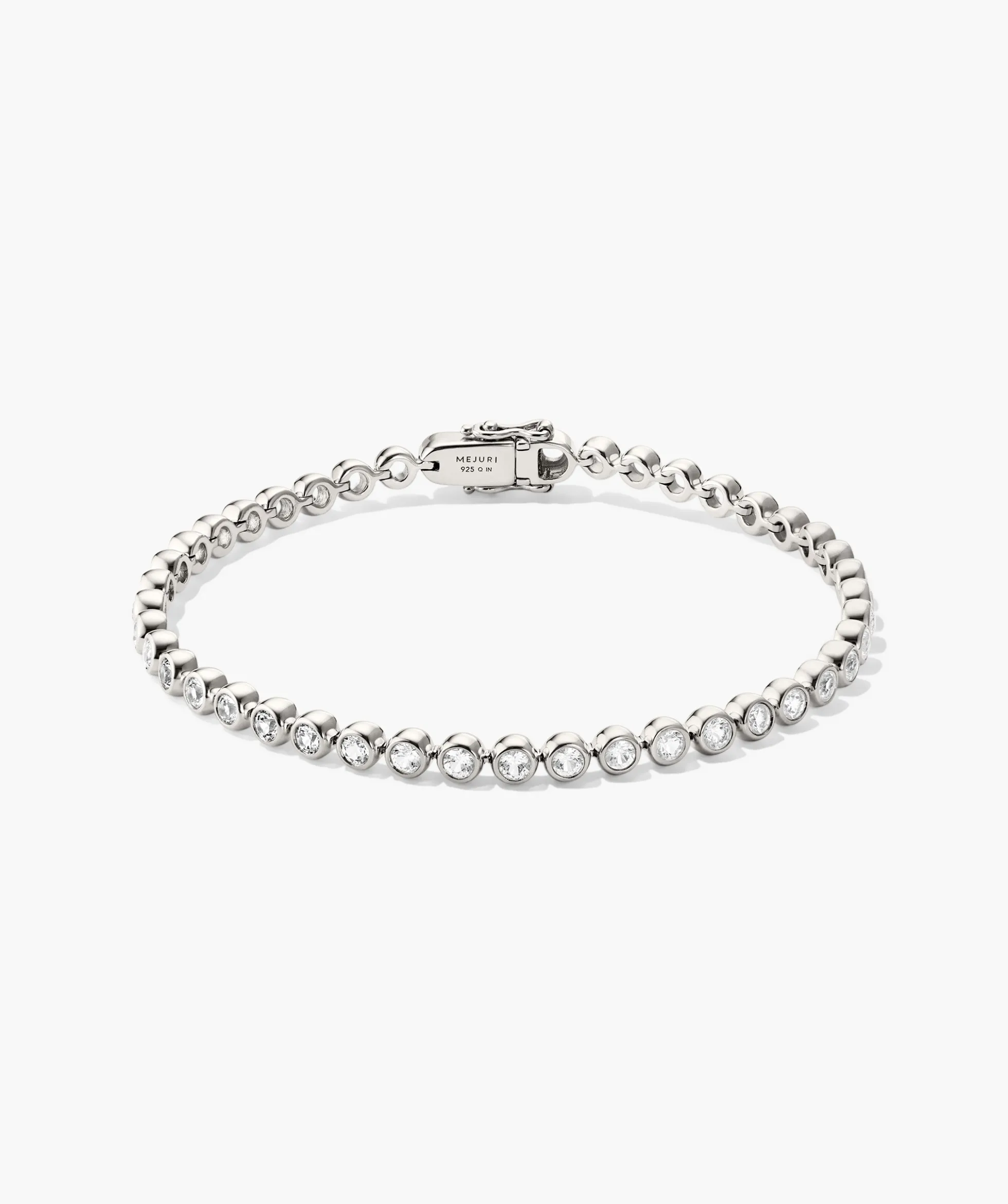 Zadie Bezel Lab Grown Sapphire Tennis Bracelet